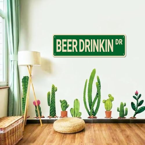 Metal Tin Sign BEAR CAVE Funny Vintage Sign Retro Metal Signs for Bedroom Kitchen Garden Wall Bar Club Coffee Home Decor 6x16 Inch - color: BEAR CAVE, size: 6x16inch