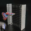 LIYAOLI Fish Tank Divider, 8"x9" Acrylic Aquarium Divider Clear Adjustable with Suction Cups for 5 Gallon Fish Tank - size: 8‘’x9''(5 gallon)