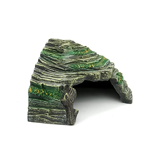 Terrarium Decor Reptile Hide Reptile Hides and Caves Aquarium Tank Accessories Decorations,Medium