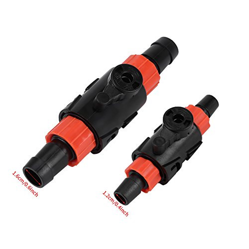Hose Valve Hose Pipe Valve Fish Tank Aquarium Water Flow Control Valve with Quick Release Handle Hose Pipe Connector(12/16mm(S))