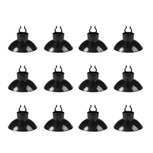 ALEGI 25 Feet 3/16 Inch Standard Aquarium Silicone Airline Tubing with Air Stones, Check Valves, Suction Cups and Connectors for Fish Tank, Hydroponics (Black) - color: Black