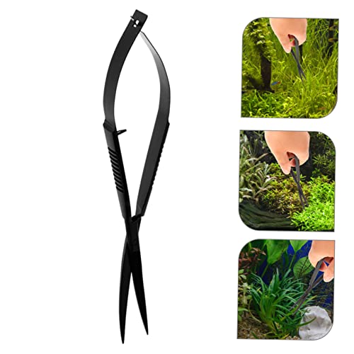 BESPORTBLE Aquatic Plant Scissors for Easy Trimming Spring-Action Tool for Aquarium Maintenance and Aquascaping for Underwater Plant Care