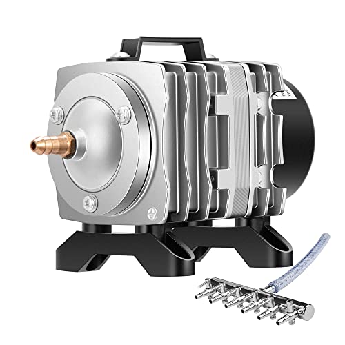 VIVOSUN 317GPH Commercial Air Pump 15W 6 Outlet 20 L/Min for Aquarium and Hydroponic Systems - style: 15W-317GPH