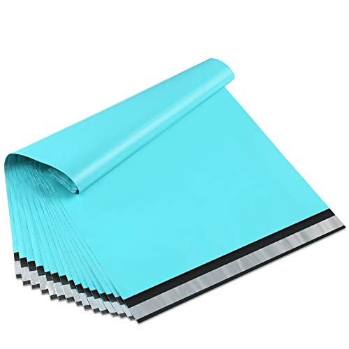 UCGOU Poly Mailers 12x15.5 Inch Teal 100 Pack Medium Shipping Bags #5 Strong Thick Mailing Envelopes Self Sealing Adhesive Waterproof and Tear Proof Boutique Packaging Postal for Clothing - color: Teal, size: 12x15.5