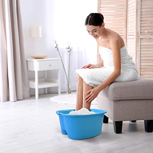 Mantello Foot Bath, Extra Large, Foot Soaking Tub - Pedicure Bowl - Foot Soak Tub (Blue) - color: Blue