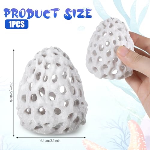 Shrimp Hides for Aquarium Plastic Aquarium Fish Tank Tunnel with Suction Cup, Betta Habitat Cave Shelter Hideout for Shrimps Guppy Hiding Resting
