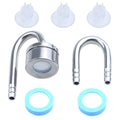 CO2 Atomizer Stainless Steel Bubble Diffuser with Suction Cup and Replacement Ceramic Disc with Suction Cup and Replacement Ceramic Disc