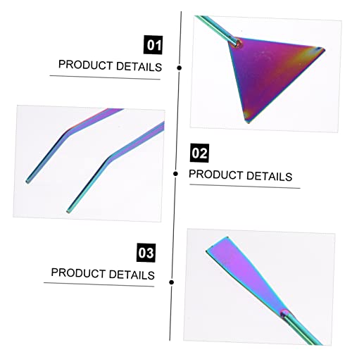 Mikikit 3Pcs Stainless Steel Aquarium Cleaning Tool Set Spatula Tweezers for Water Plants Durable Rustproof Aquascaping Tools for Fish Tank Maintenance