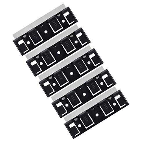 hygger Stainless Steel Replacement Magnetic Scraper Blades Razor for HG-815 Cleaner 5-Pack (Medium)