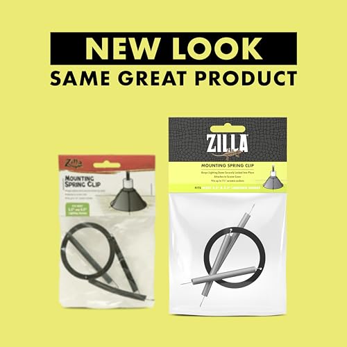 Zilla Mounting Spring Clip, Fits Most Lighting Domes (Pack of 3) - size: One Size (Pack of 3)