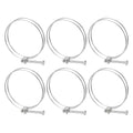 uxcell 6Pcs Double Wire Hose Clamp, 110-120mm Adjustable Stainless Steel Wire Hose Clips with M8 Bolt for Dust Collection Hose, Pump Hose Pipe - size: 110-120mm