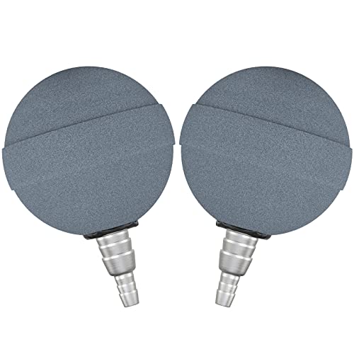 Pawfly Aquarium Air Stone Ball 2 Inch, Airstones for Aquarium Fish Tank Bucket Pond and DWC Reservoir, 2 Pack - size: 2 Pack