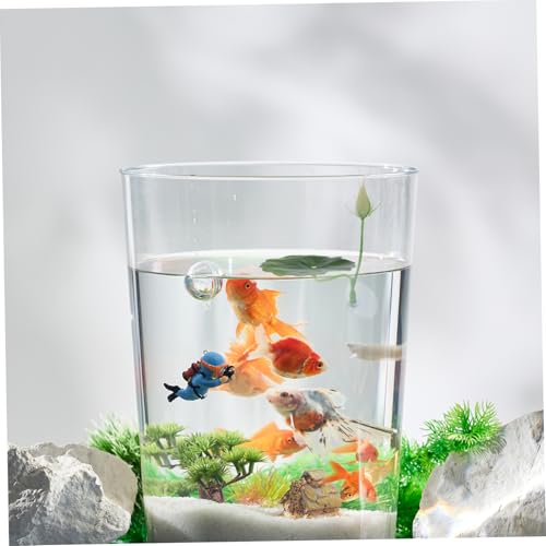 UPKOCH 2pcs Betta Fish Habitat Leaf -Soft Artificial Plant Pad Rest with Suction Cup Aquarium Decor - Resting Breeding Spot for Betta Fish Tank Accessories