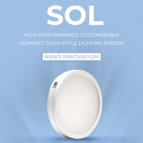 SOL LED Light - Aquarium Lights for Fish Tank, Aquarium LED Light, Aquarium Lights for Nano Planted Tank Set ups, LED Fish Tank Lights, LED Aquarium Light, Fish Tank LED Light - SOL, White - color: White, size: SOL - LED Puck Light