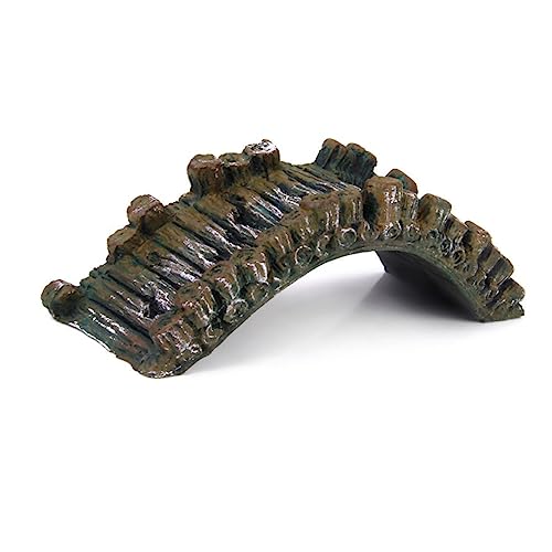 ORFOFE Aquarium Fish Tank Resin Bridge Ornament Decorative Landscape Arch for Aquatic Environments for Fish Tank Decoration and Aquascaping