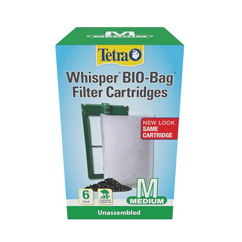 Tetra Whisper Bio-Bag Medium Filter Cartridges for Aquariums, 6 Count, Unassembled, Fits Tetra Whisper Fish Tank Filters 5-10 Gal, PF-10, IQ 10 - size: 6 Count, style: Standard