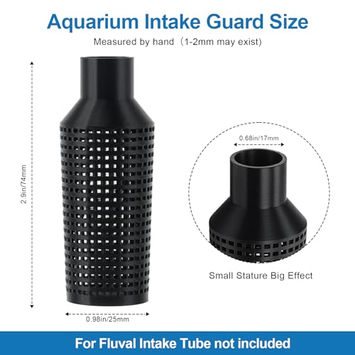 Aquarium Filter Intake Guard, Aquarium Intake Guard Fits for Fluval 107/106/206/207 Models, Fish Safe Filter Cover Aquarium Filter Accessories