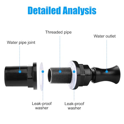 Aquarium Duckbill Nozzle, Multi-Angle Adjustable Water Return Outlet Pipe Accessories for Aquariums Fish Tanks Sumps