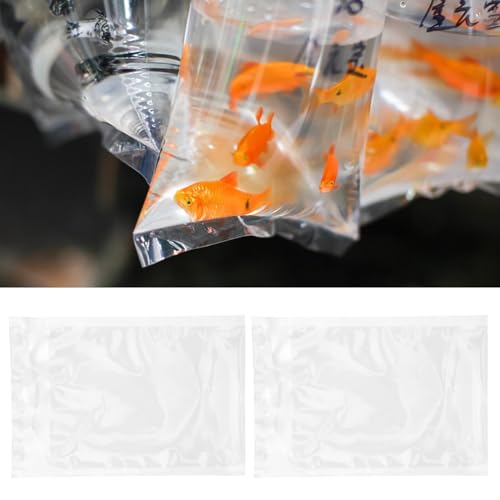 100pcs Sealable Oxygen Fish Transport Bags 15x22cm Live Fish Fry Shipping Pouches for Aquarium and Koi Fry Transportation