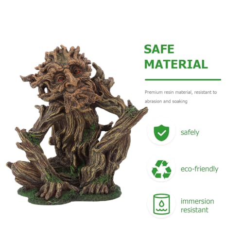 Zerodeko Aquarium Decor, Fish Tank Decorations, with Lifelike Human Face Sculpture Creative Aquarium Ornament for Hideaway and Tank Landscaping Suitable for Freshwater and Saltwater