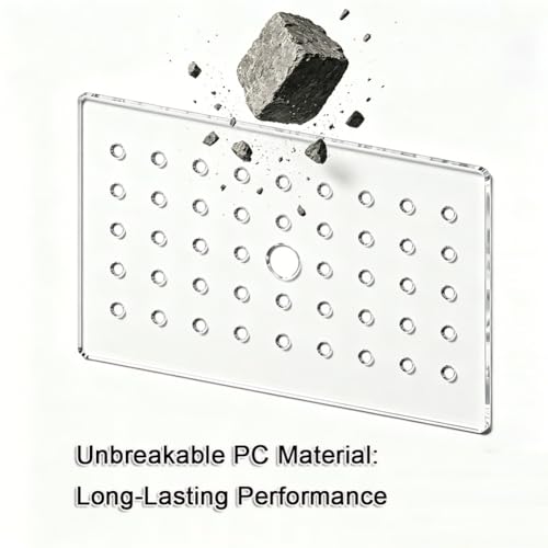 Aquarium Jump Lid with Ventilation Holes - Protective Cover for Aquariums, Prevents Fish & Reptiles from Jumping Out (45x40cm) - Durable, Safe & Secure - size: 45x40cm