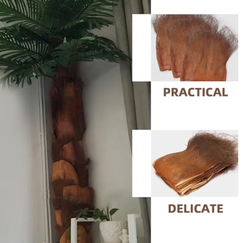 VOSAREA 5 Sheets Fake Tree Barks Coconut Bark Decoration Garden Background Bark for Crafts Garden Decor