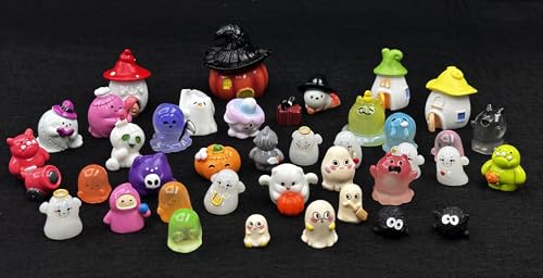 Geiomoo Mini Resin Set, Miniature Mixed Fish Tank Accessories for DIY Crafts Home Landscape Garden Decors (40 Pcs)