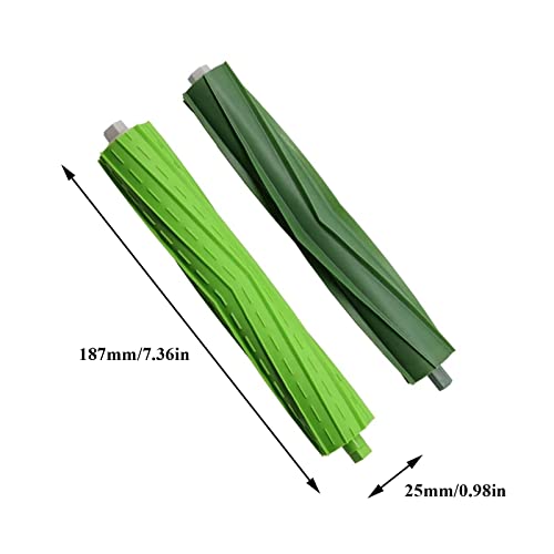 3 Sets Replacement Rubber Roller Brushes Compatible for iRobot Roomba E & I & J Series, Replacement Parts Accessory for J8+ i7+ i7 i1 i2 i3 i4 i6 i6+ i8 i8+Plus E5 E6 E7 Vacuum Cleaner - size: 3 Pair