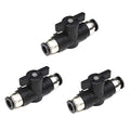 CEKER 12mm Push Connect Air Flow Control Quick Connect Tube Fittings Straight Union Pneumatic Air Compressor Valve 3Pack - size: 12MM