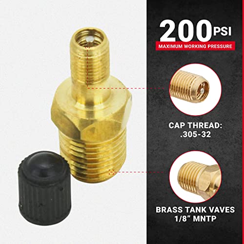 Milton S-684 1/8" NPT Tank Valve - Pack of 2 - size: Pack of 2
