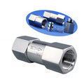 1/8 1/4 3/8 1/2 Inch G Female Thread 304 Stainless Steel Check Valve One Way Non-Return Valve for Water Oil Gas Check Valve(1/4 Inch) - size: 1/4 Inch