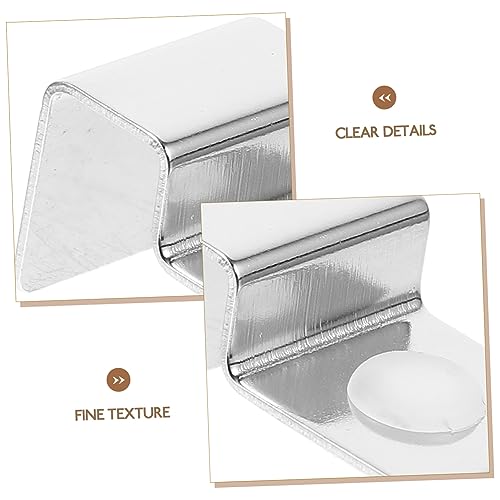 YARNOW Aquarium Clips for Glass Cover 4pcs Stainless Steel Support Bracket Fish Tank Mounting Easy to Clean - size: Size 3