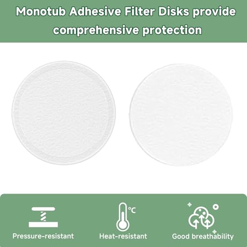 24-Pcs 3" Monotub Adhesive Filter Disks - 3mm Thick Monotub Filter Discs for Mushroom Growing Supplies - Replacement Filter Pads for Monotub Filters and Fruiting Chambers - color: 3mm