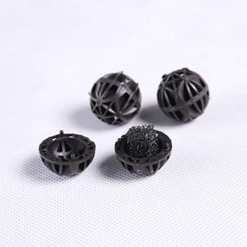 AQUANEAT Aquarium 1" Bio Balls 100pcs for Fish Tank Pond Canister Filter Media - size: 1"