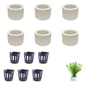 6 PCS Anti-Floating Ceramic Aquarium Plant Rings, Aquatic Plants Fixed Rings, Aquarium Landscape Ceramic Plant Fixing Aquarium Plant Weights Pot Fish Tank Accessories