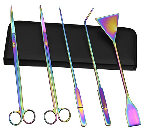 Aquarium Plant Tools, Aquatic Plant Stainless Steel Tweezers Scissor Spatula Planted Aquarium Tools Set & Aquarium Starter Kit