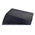 ALEGI Aquarium Grid Isolate Board Divider Fish Tank Bottom Black Filter Tray Plastic Crate (8pcs Black) - size: 8pcs Black