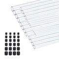 24pcs Rigid Tubing Assortment, 4mm 8mm 12mm 16mm 20mm 24mm ID, 1mm Wall thickness, with 48pcs Round Rubber Plugs For DIY and Home Repairs