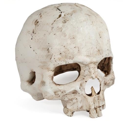 Uniclife Aquarium Skull Reptile House Decor Resin Head Skeleton Ornament for Tank Landscape Decorative Hideout Cave Shelter for Small Fish Shrimp Snail Gecko Spider Lizard in 5-20 Gallon Fish Tank