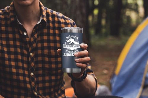 NewEleven Fathers Day Gift For Grandpa - Grandpa Birthday Gifts From Granddaughter, Grandson - Unique Birthday Present Ideas For Grandfather, Promoted To Grandfather - 20 Oz Tumbler Navy - color: Grandpa nutrition navy