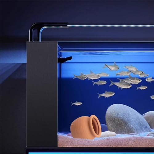 Ceramic Aquarium Decor, Betta Fish Hideout Cave, Aquarium Ornament Jar, Terracotta Pot Shrimp Habitat, Fish Breeding Shelter, Beta Fish Tank Accessory to Play Rest Hiding (Small)