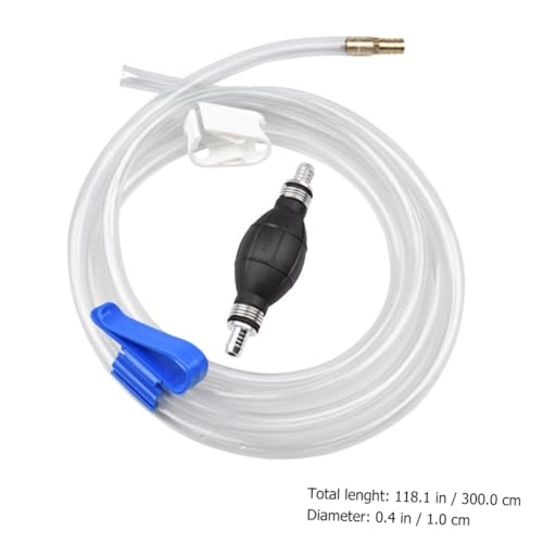 Manual Water Suction Hose and Car Guide Oil Tube Siphon Pump Set for Fish Tank and Automotive Fluid Transfer