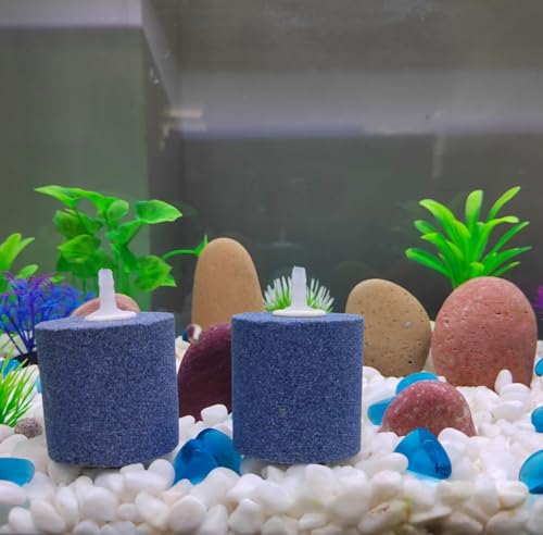 AQUANEAT Aquarium Air Stones 2x2 inch 4 Pack, Aerator Bubble Diffuser, Air Pump Accessories for Hydroponic, Pond, Aquarium Fish Tank - size: 2 inch 4 pcs