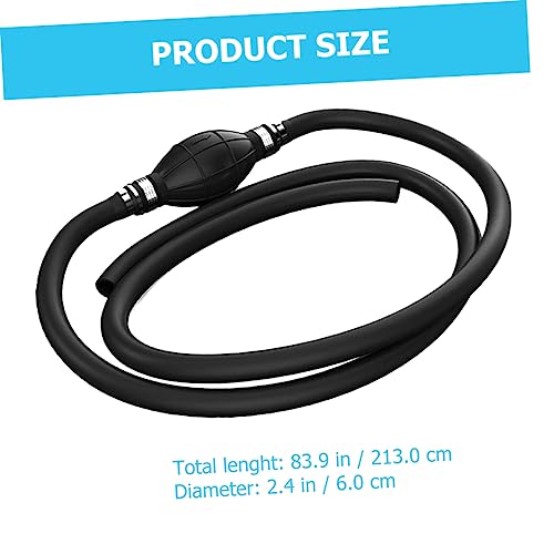 Healifty Manual Fuel Transfer Siphon Pump with Thick Hose Hand Operated Water Transfer Pump for Fish Tank Aquarium and Durable Rubber Ball Design for Extraction and Tight Spaces
