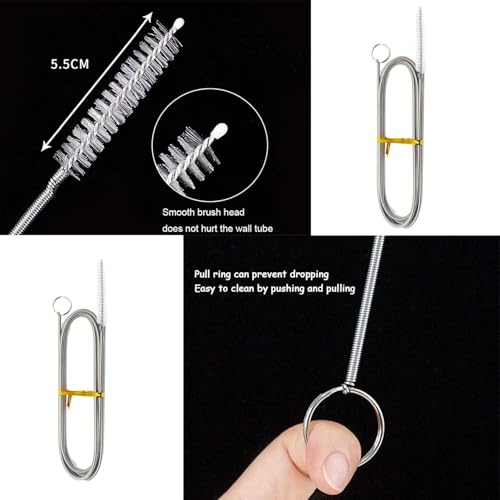 2 Pack 80 Inch Extra Long Flexible Pipe Cleaner Brush, Drain Cleaner Tool for Fridge, Sink Hose, Aquarium Tube, Car Sunroof Drain Cleaning Brush. - color: 80 Inch