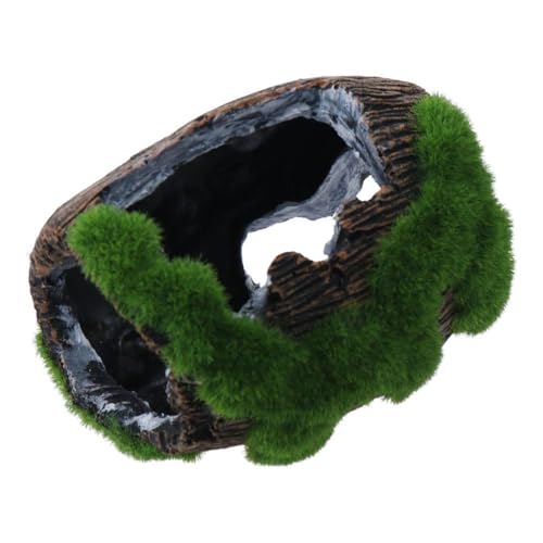 Fish Hiding Cave Fish Tank Ornaments Decorations Cask Broken Barrel for Tank Fish Cave Hide 8.5x6.5x7 cm
