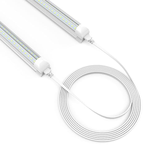 SHOPLED (4-Pack 4FT T5 T8 LED Shop Light Fixture Connecting Cords, Double-Ended Connector Cable for LED Tube Lights - style: 4FT Connecting Wire