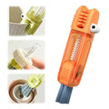 3 in 1 Cup Lid Cleaning Brush, 2024 Upgrade Crevice Cleaning Brush Set for Baby Bottle Gap Tight Spaces Cup, 3 in 1 Multifunctional Cleaning Brush Portable Cup Lid Cleaner with Brush (B3) - color: B3