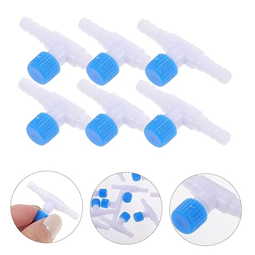 BESPORTBLE 30pcs Compact Aquarium Control Valves Shaped Fish Pump Regulators Easy Install for Airline Tubing Wear-Resistant Design for Small Aquariums - color: Blue white