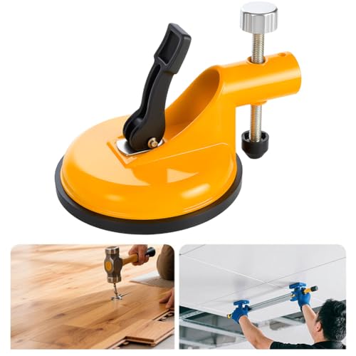 Adjustable Height Setter Countertop Leveling Tool with Heavy-Duty Suction Cups Floor Gap Fixer Stone Slab Alignment Seam Leveling Clamp